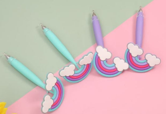 Rainbow Flower Blue Ball Pen GBT-979 (NV)