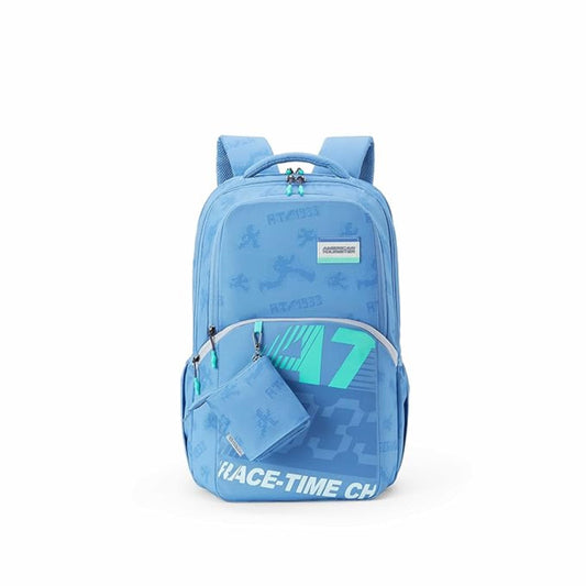 American Tourister Uni-Teen | 32 Ltrs | 3 Compartments | Bottle Pocket | Ergonomic Padded Back Panel & Shoulder Straps | Secondary School Backpack