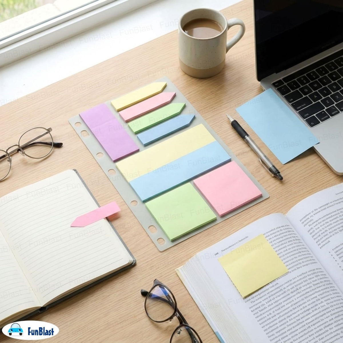 Pastel Sticky Notes SN 25-250 – Soft Color Memo Pads for Notes & Organ