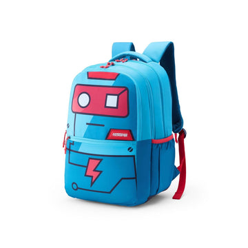 American Tourister Toodle 4.0Xxl Robo Teal, Doube Extra Large School Backpack