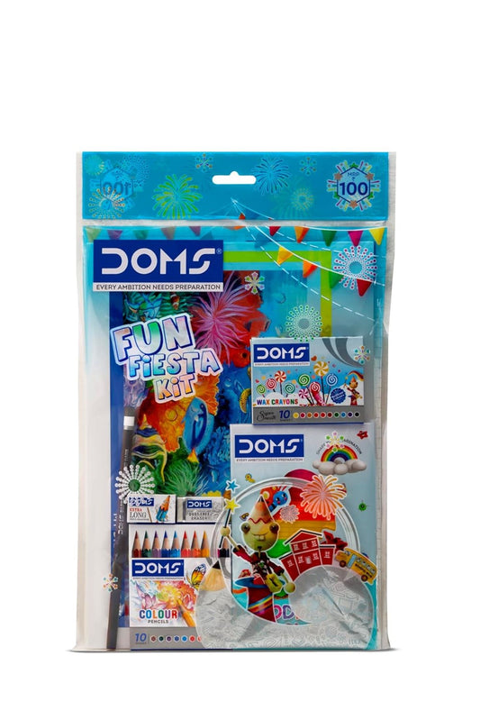 DOMS Fun Fiesta Creative Kit for Kids | Complete Art & Colouring Gift Set