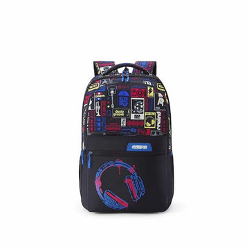 American Tourister Stan | 35 Ltrs | 3 Compartments | Bottle Pocket | Ergonomic Padded Back Panel & Shoulder Straps | Secondary School Backpack