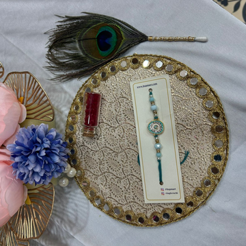 Circle Stone Work Rakhi 022