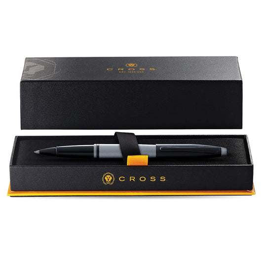 Cross Calais Matte Gray and Black Lacquer Rollerball Pen AT0115-26