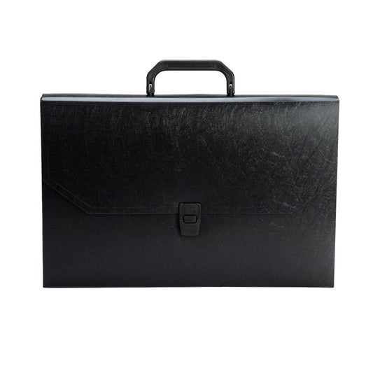 Worldone Foolscap Document Case with Strong Handle & Lock, Ideal Document Bag DC209 PK2