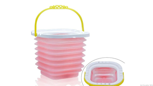 Foldable Portable Water Container for Paint Brush Washing