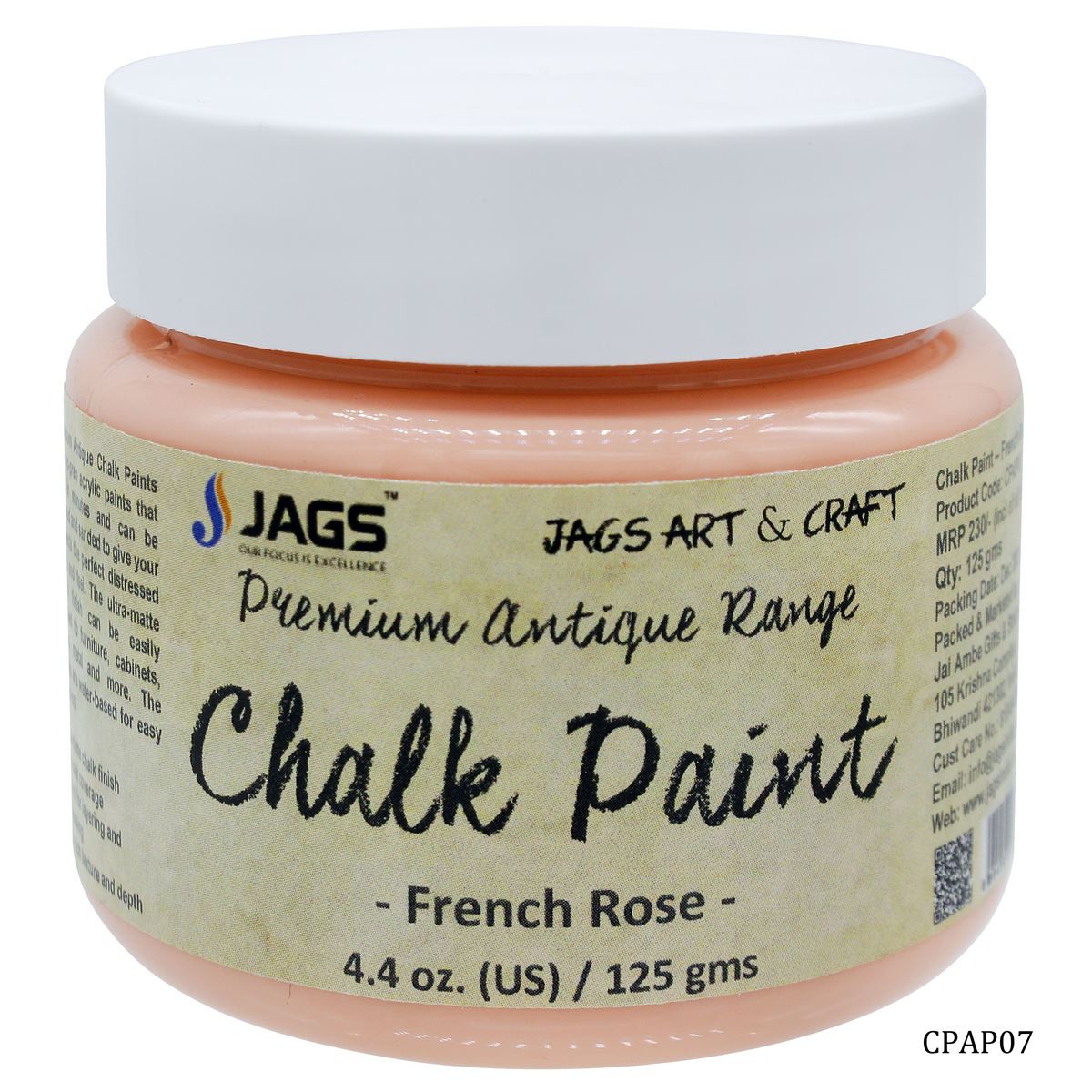Chalk Paint Antique Premium FrenchRose 125MLCPAP07(JG)