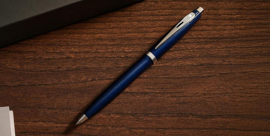 Sheaffer Gift 100 Ballpoint Pen – Glossy Blue with Chrome - Plated Trim