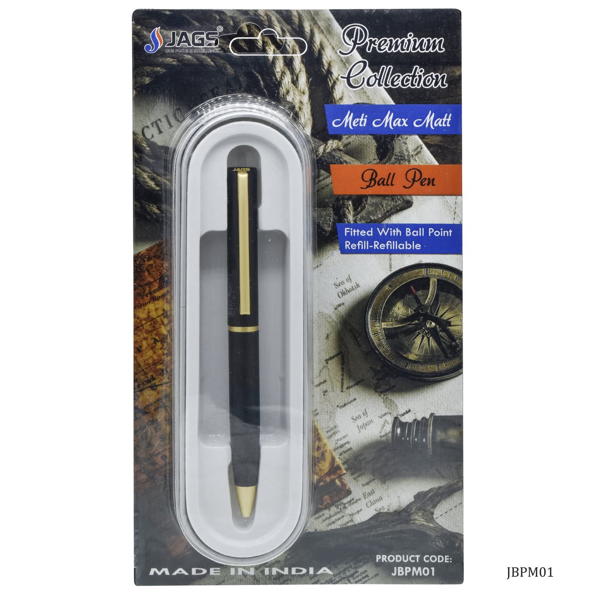 BALL PEN METI MAX BLACK JBPM01 (JG)