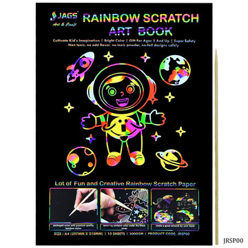 Rainbow Scratch Paper A4 Pk of 10 JRSP00