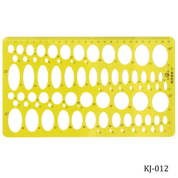 Stencil Plot Model 25CM Oval Template KJ-012(JG)