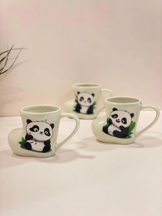 Cute Panda shoe shape Ceramic Mug – Kawaii Cartoon Coffee & Milk MUG KV1057-T57 (RS)