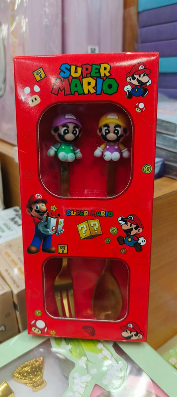 Super Mario Cutlery Set – Fun & Playful Mealtime for Kids