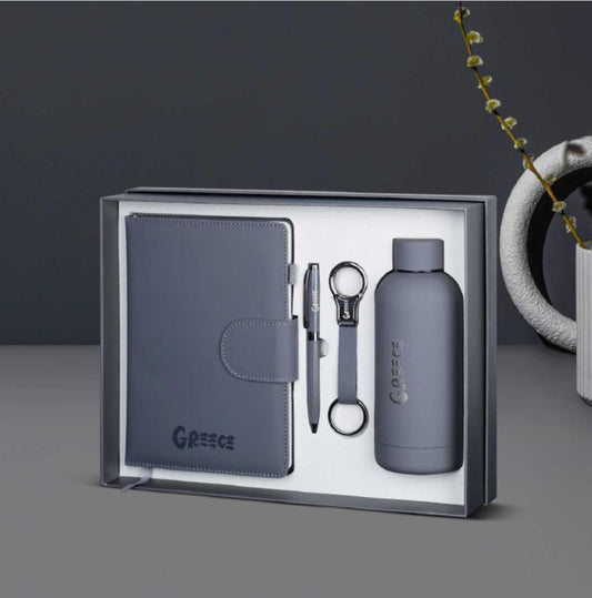 A5 Note Book, Ball Pen, Key Chain, 350 Ml Hot & Cold Flask Set