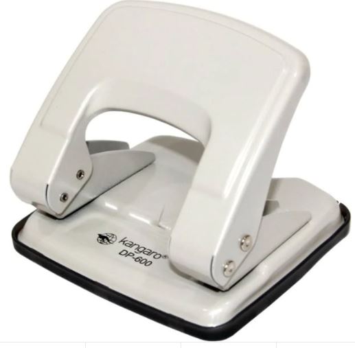 Kangaro DP-600 2 Hole Metal Classic Medium Paper Punch, Small 2 Hole Punch