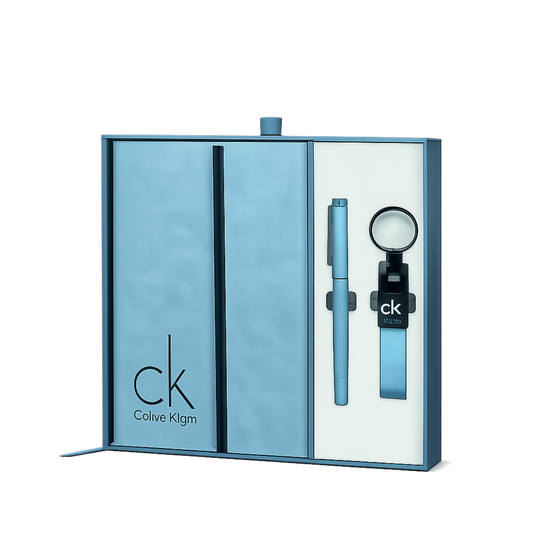 A5 Note Book, Roller Pen Key Chain Set