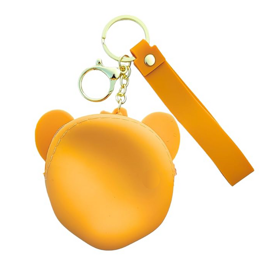 Tom and Jerry Cartoon Silicon Coin Pouch - Keychain Gift Purse, Random Color