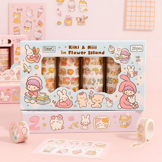 Kawaii Masking Tape Roll – Cute Decorative Washi Tape for Crafts & Journaling KQ-22511