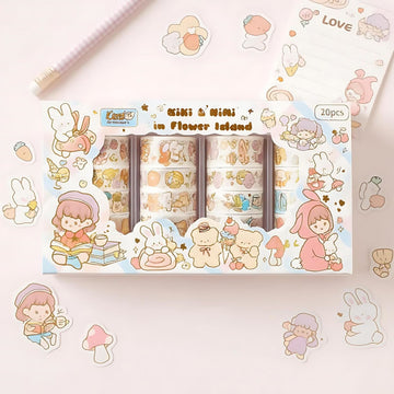 Kawaii Masking Tape Roll – Cute Decorative Washi Tape for Crafts & Journaling KQ-22511