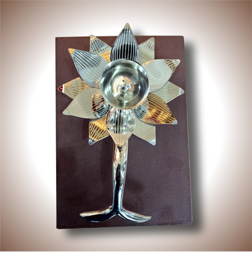 Lotus Diya With Resin Stand