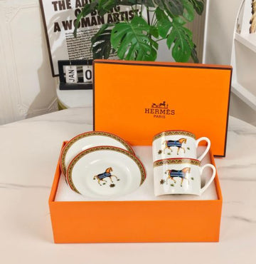 Luxury Ceramic Tea Cup & Saucer Set – Premium Gift Box Edition KV0307-T75