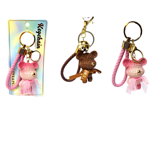 cute teddy bear keychain for g